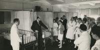 John_K._Lattimer, MD during grand rounds at babies hospital